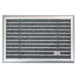 Sercan - Sermat Halı Fitilli Aliminyum Çerçeveli Paspas Gri 40x60cm Sercan - Sermat Halı Fitilli Aliminyum Çerçeveli Paspas Gri 40x60cm