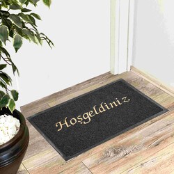 Sercan - Sermat Kıvırcık Paspas Hoşgeldiniz Siyah 40x70cm Sercan - Sermat Kıvırcık Paspas Hoşgeldiniz Siyah 40x70cm