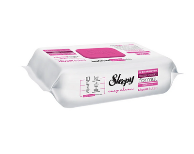 Sleepy Yüzey Temizlik Havlusu Çiçek Lilyum Buket 100 lü