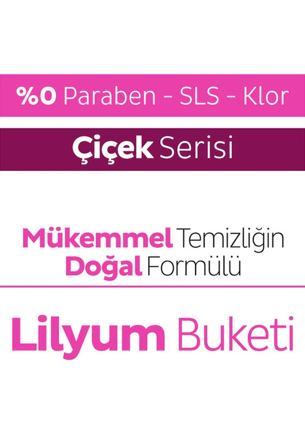 Sleepy Yüzey Temizlik Havlusu Çiçek Lilyum Buket 100 lü - Thumbnail