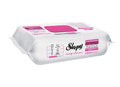 Sleepy Yüzey Temizlik Havlusu Çiçek Lilyum Buket 100 lü