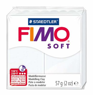 Staedtler Fimo Soft Modelleme Kili Beyaz 8020-0