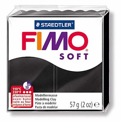 Staedtler Fimo Soft Modelleme Kili Siyah 8020-9