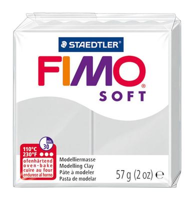 Staedtler Fimo Soft Modelleme Kili Yunus Gri 8020-80
