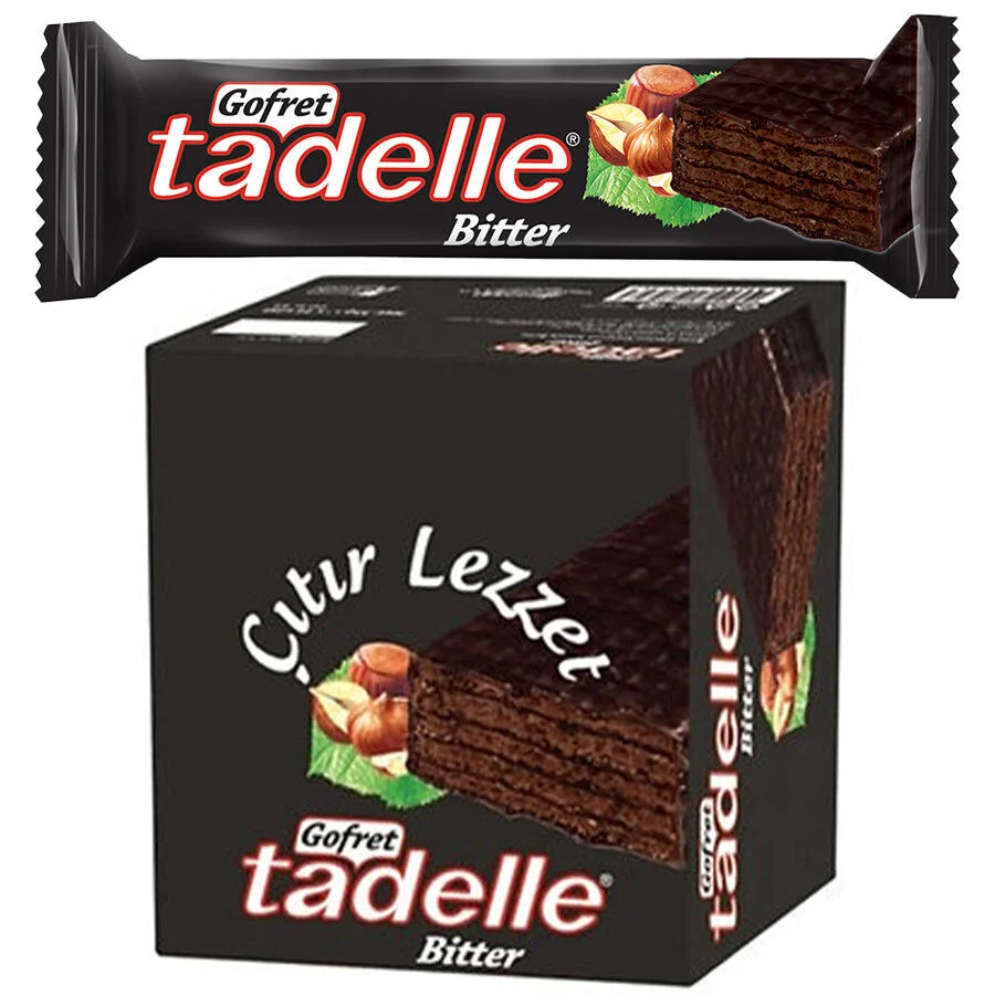 Tadelle Gofret Bitter Çikolatalı 35gr 24 lü