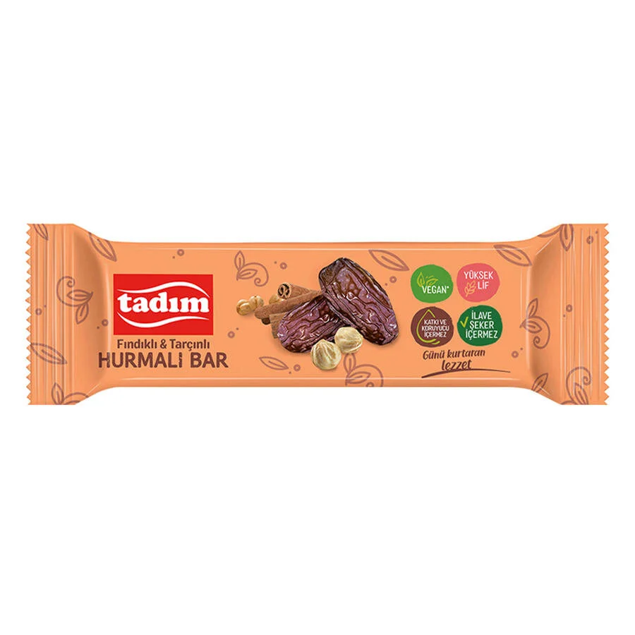 Tadımca Hurmalı Bar Fındık Tarçın 40 gr 20'Li