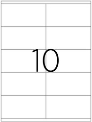 Tanex Etiket A4 Laser 105mmx56mm Tw-2510 - Thumbnail
