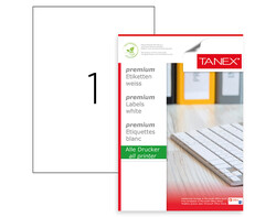 Tanex Etiket A4 Laser 210mmx297mm Polyster 25 ad Tw-2000