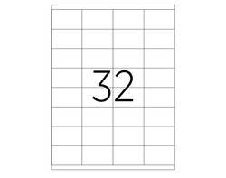 Tanex Etiket A4 Laser 52.5mmx35mm Tw-2032 - Thumbnail