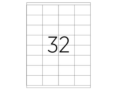 Tanex Etiket A4 Laser 52.5mmx35mm Tw-2032