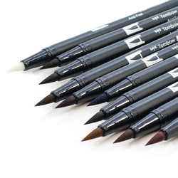 Tombow AB-T Dual Brush Pen G.Kalem Seti Yumuşak Renkler 10lu - Thumbnail