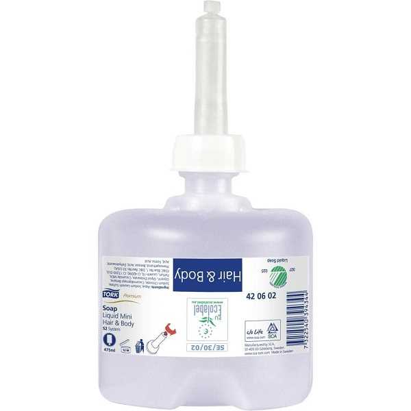 Tork Hair&body Mini Sıvı Sabun Premium 475mlx8li