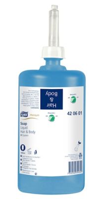 Tork Hair&Body Sıvı Sabun Premium 1 lt 6'lı