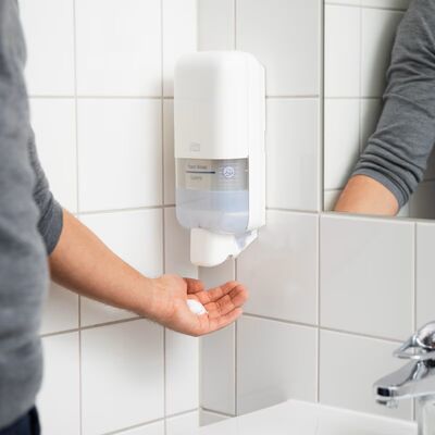 Tork Köpük ve Sıvı Sabun Dispanseri Beyaz 