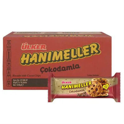 Ülker Hanımeller Çokodamla Bisküvi 82gr 18li