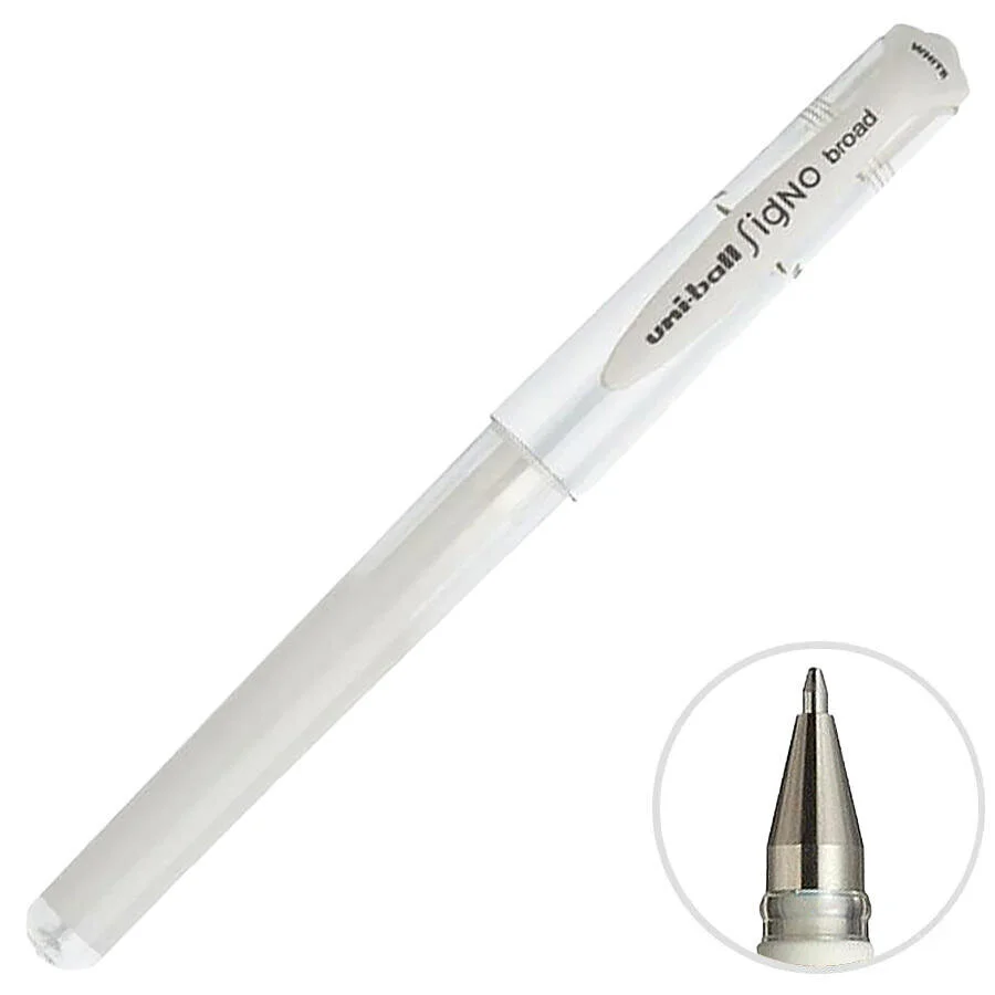 Uni-Ball Roller Kalem Signo Broad UM-153 Beyaz