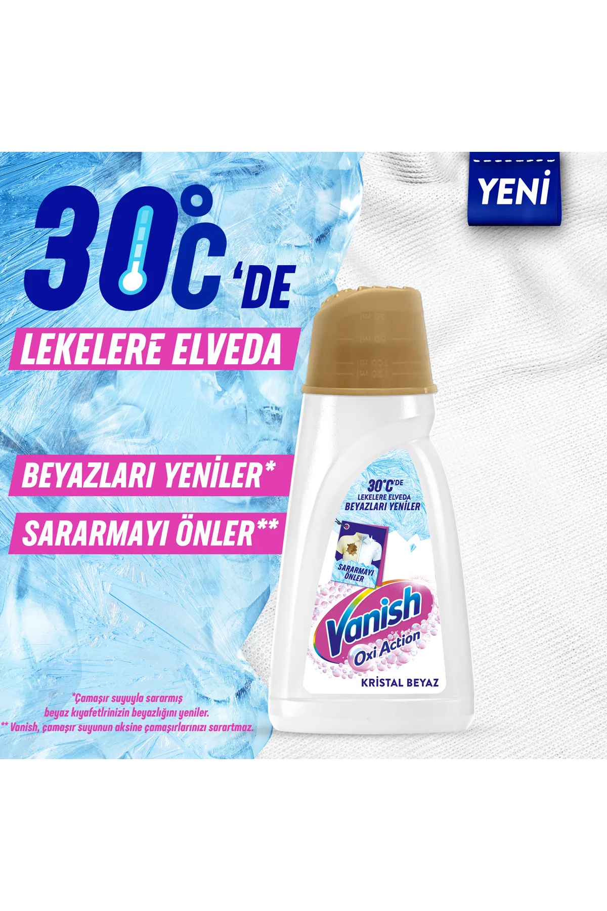 Vanish Kosla Gold Sıvı Leke Çıkarıcı Beyazlar İçin 1000ml - Thumbnail