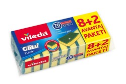 Vileda - Vileda Bulaşık Süngeri Hijyenik Düz (8+2) 10lu