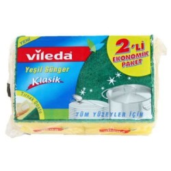 Vileda - Vileda Bulaşık Süngeri Oluklu 2li