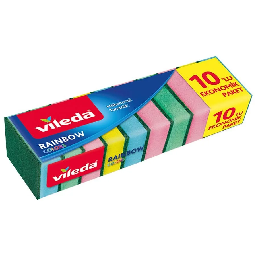 Vileda Bulaşık Süngeri Rainbow 10 lu 141128