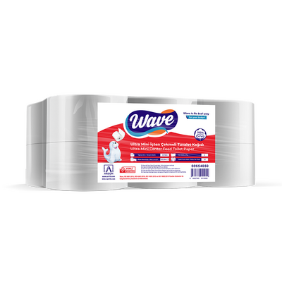 Wave Mini İçten Çekmeli Tuvalet Kağıdı 102m 12 Rulo 5kg - 1