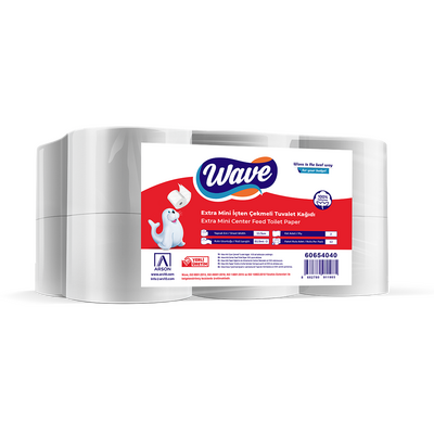 Wave Mini İçten Çekmeli Tuvalet Kağıdı 81mt 12 Rulo 4 kg - 1