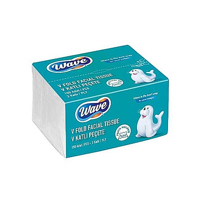 Wave V Katlı Peçete 150 li 18 Paket - 1