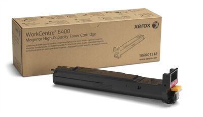Xerox 106R01318 WorkCentre 6400 Yüksek Kapasite Magenta Kırmızı Toner 14.000 Sayfa