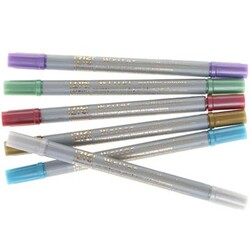 Zig Davetiye Kalemi Metalik Renkler 6lı Ms-8000/6V - Thumbnail