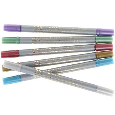 Zig Davetiye Kalemi Metalik Renkler 6lı Ms-8000/6V
