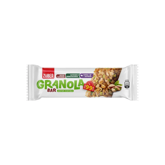 Züber Granola Bar Antep Fıstıklı 6 (25g x 15)