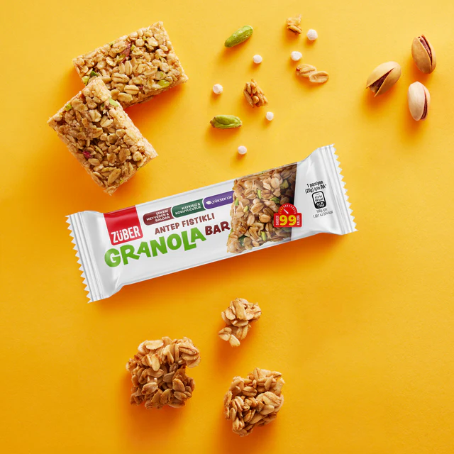 Züber Granola Bar Antep Fıstıklı 6 (25g x 15)