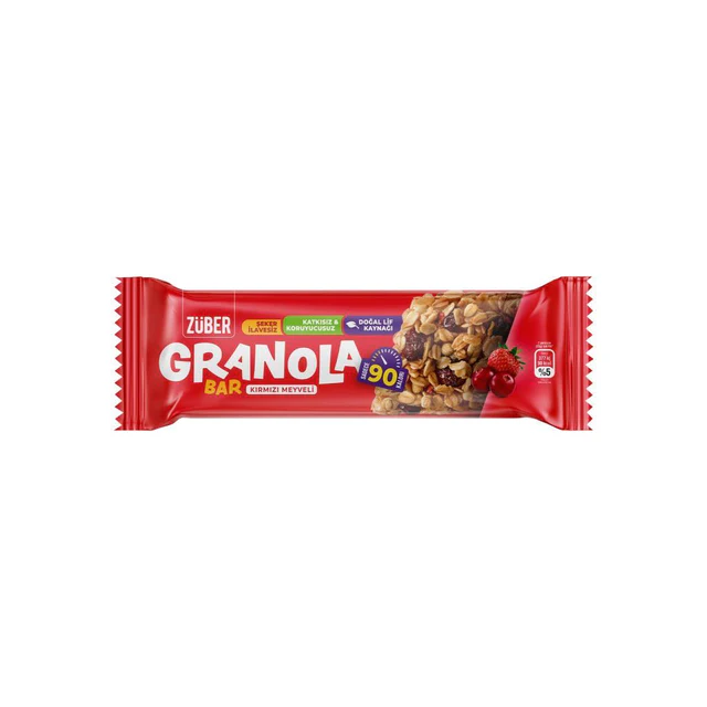 Züber Granola Bar Kırmızı Meyveli 25g 15 li