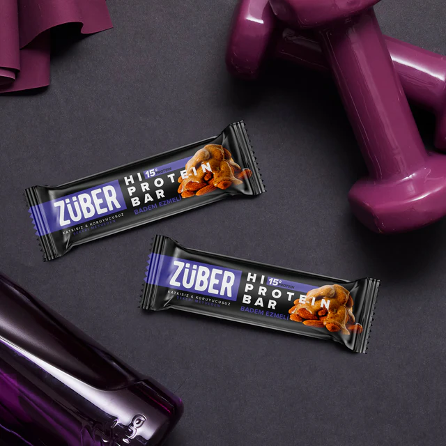 Züber Hi Protein Bar Bademli 8 (45g x 12) - Thumbnail