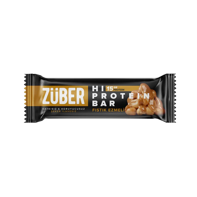 Züber Hi Protein Bar Yer Fıstığı Ezmeli 8 (45g x 12)