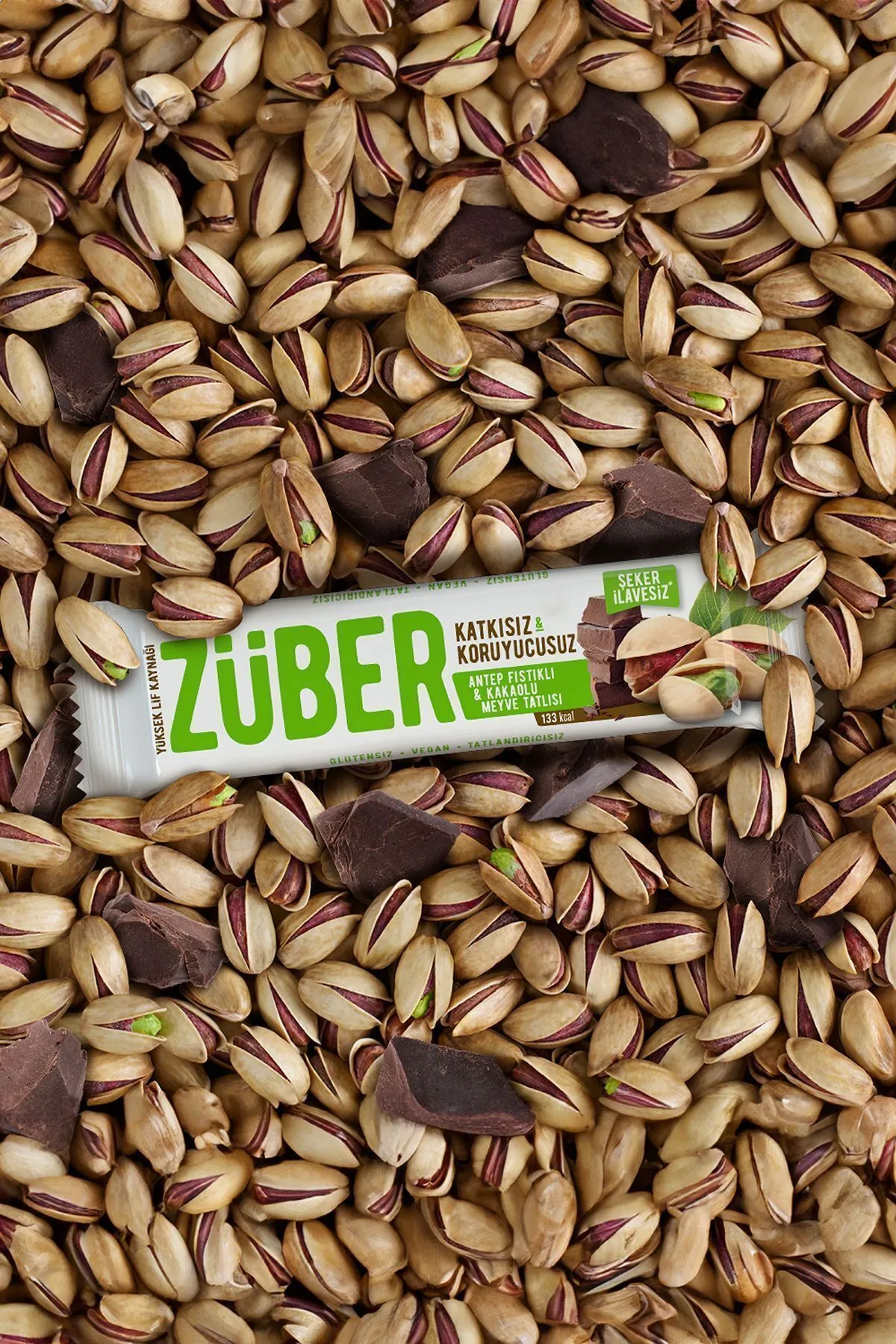 Züber Meyve Bar Antep Fıstıklı Ve Kakaolu 40gr