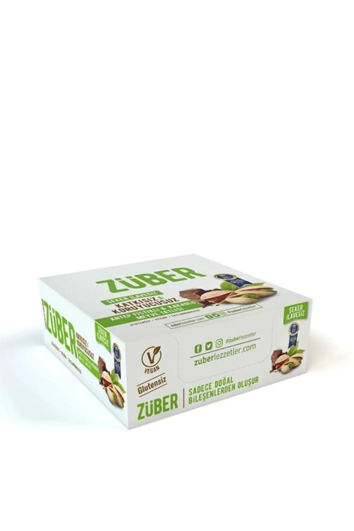 Züber Meyve Bar Antep Fıstıklı Ve Kakaolu 40gr