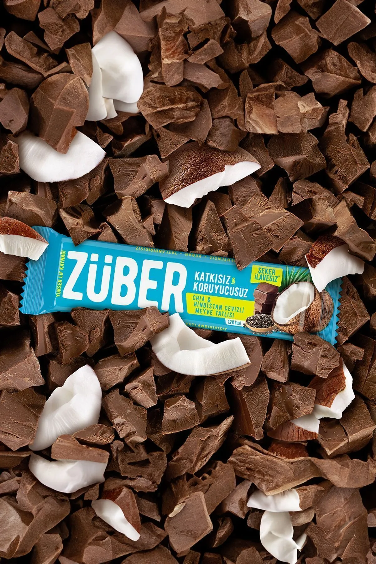 Züber Meyve Bar Chia Ve Hindistan Cevizli 40gr 12 li