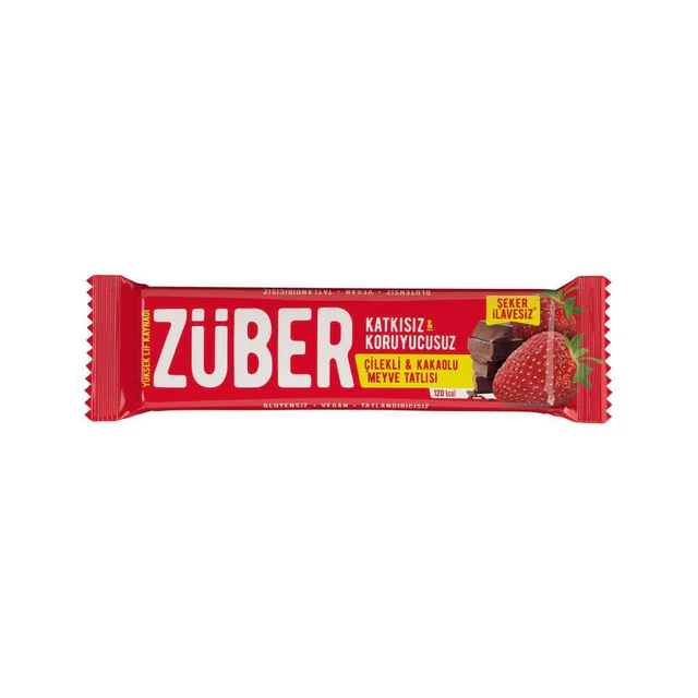 Züber Meyve Bar Çilekli ve Kakaolu 8 (40g x 12)