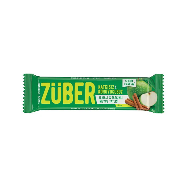 Züber Meyve Bar Elmalı ve Tarçınlı 8 (40g x 12)