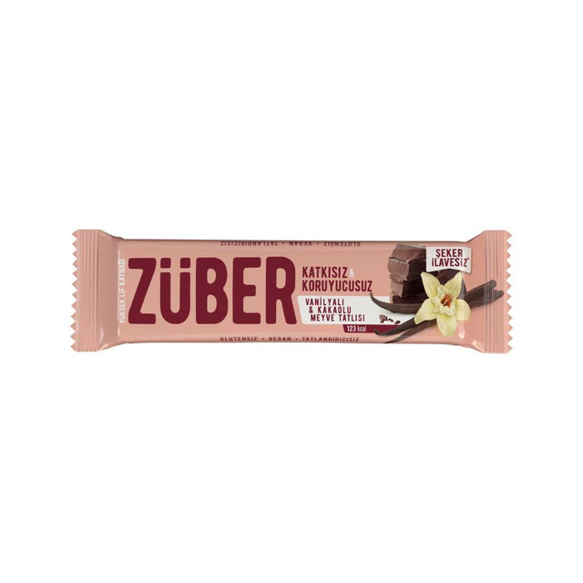 Züber Meyve Bar Vanilyalı ve Kakaolu 8 (40g x 12)