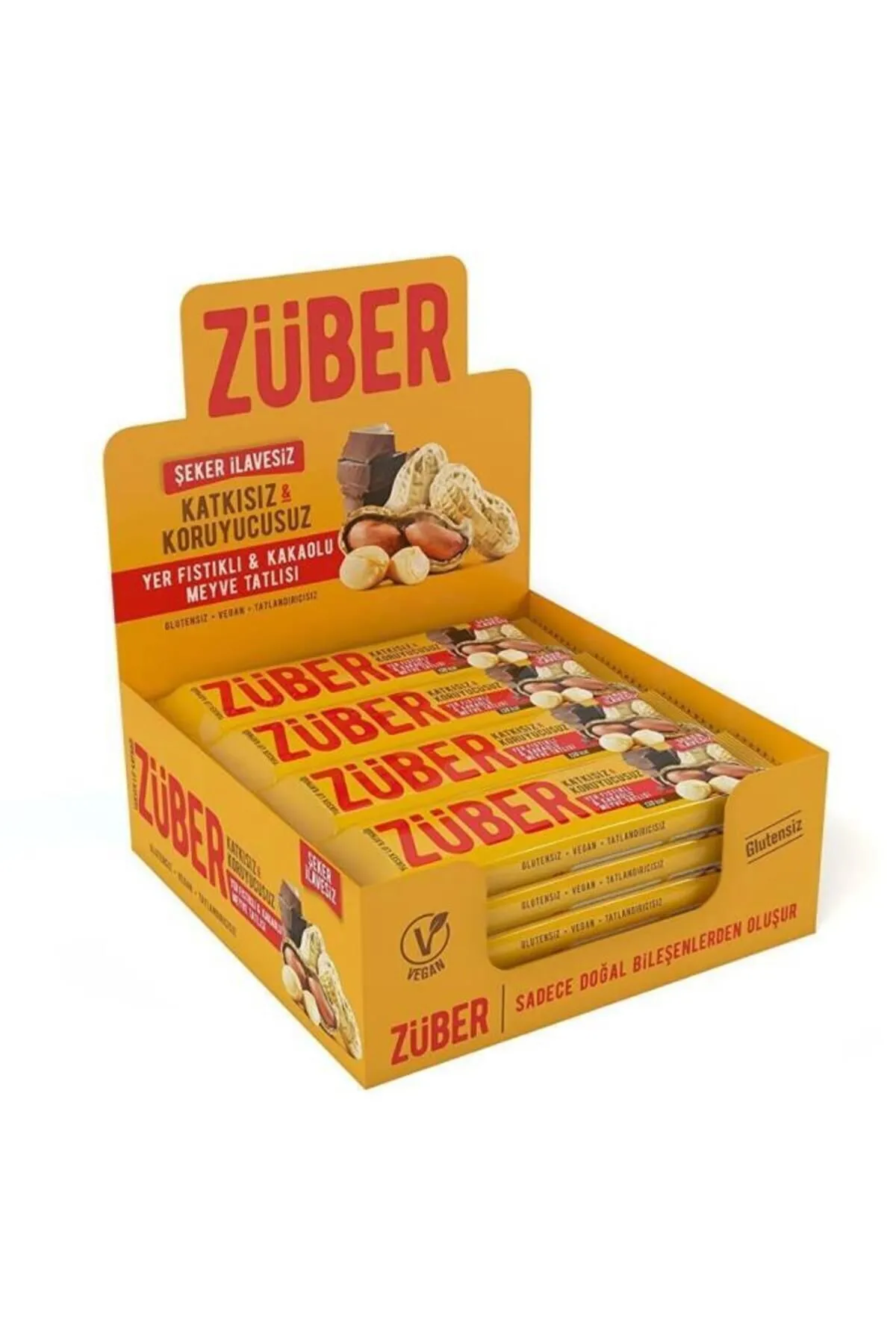Züber Meyve Bar Yer Fıstıklı Ve Kakaolu 40gr 12 li
