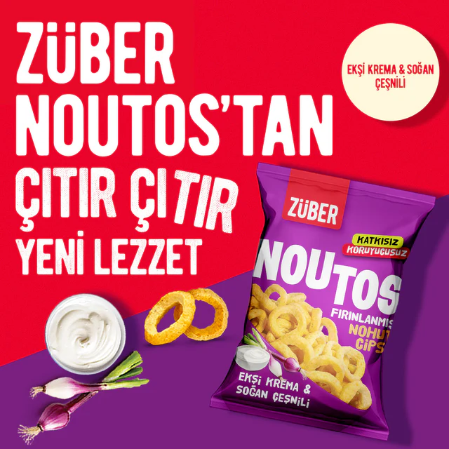 Züber Noutos Ekşi Krema ve Soğan 55g x 15