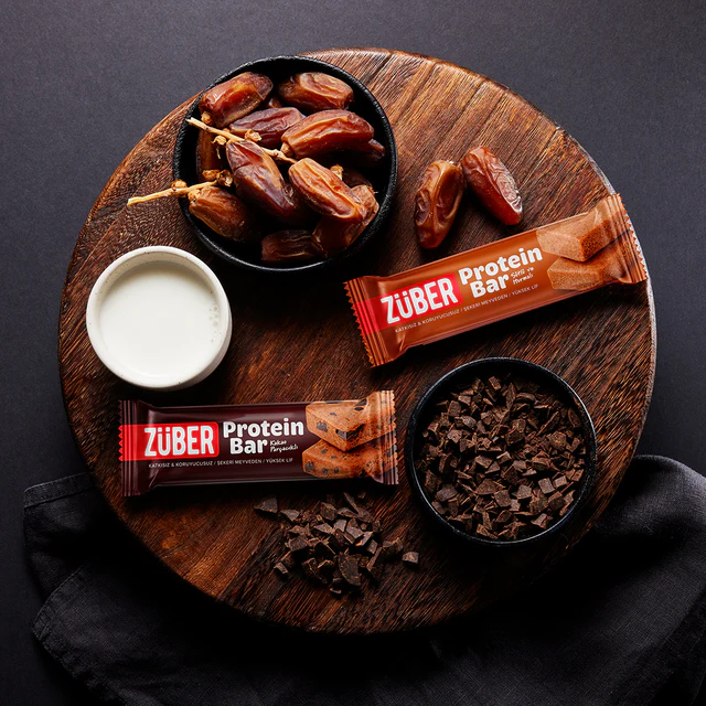 Züber Protein Bar Kakao Parçacıklı 8 (35g x 12)