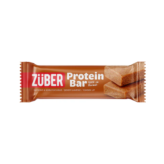 Züber Protein Bar Sütlü ve Hurmalı 8 (35g x12) - Thumbnail